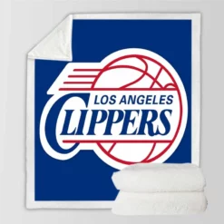 Los Angeles Clippers Excellent NBA Basketball Club Sherpa Fleece Blanket