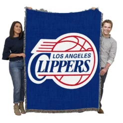 Los Angeles Clippers Excellent NBA Basketball Club Woven Blanket