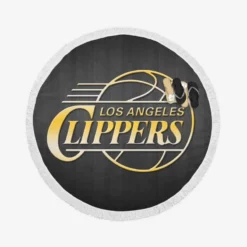 Los Angeles Clippers Professional NBA Basketball Club Round Beach Towel