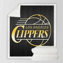 Los Angeles Clippers Professional NBA Basketball Club Sherpa Fleece Blanket