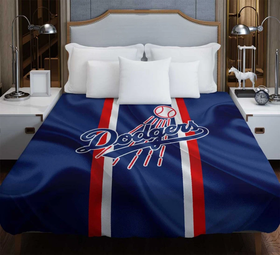 Los Angeles Dodgers American Professional Baseball Team Duvet Cover