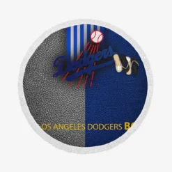 Los Angeles Dodgers Excellent MLB Baseball Club Round Beach Towel