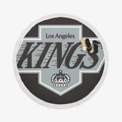 Los Angeles Kings professional ice hockey team Round Beach Towel