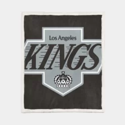 Los Angeles Kings professional ice hockey team Sherpa Fleece Blanket 1