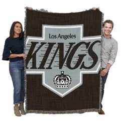 Los Angeles Kings professional ice hockey team Woven Blanket