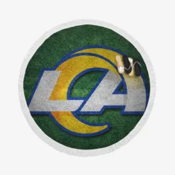 Los Angeles Rams Awarded NFL Expansion Franchise Round Beach Towel
