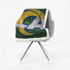 Los Angeles Rams Awarded NFL Expansion Franchise Sherpa Fleece Blanket 2