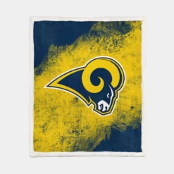 Los Angeles Rams Energetic NFL Club Sherpa Fleece Blanket 1