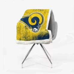 Los Angeles Rams Energetic NFL Club Sherpa Fleece Blanket 2