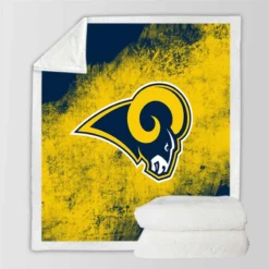 Los Angeles Rams Energetic NFL Club Sherpa Fleece Blanket