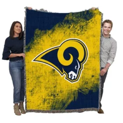 Los Angeles Rams Energetic NFL Club Woven Blanket