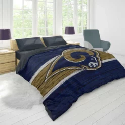 Los Angeles Rams NFL Club Logo Duvet Cover 1