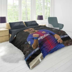 Luis Suarez Powerful Barcelona Club Player Duvet Cover 1