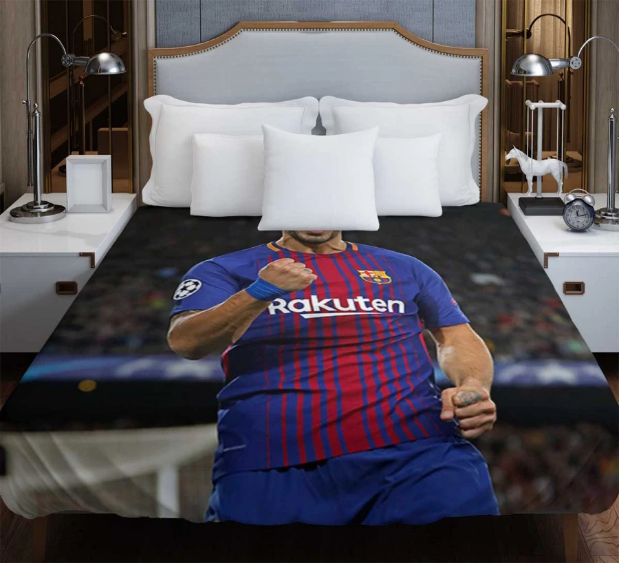 Luis Suarez Powerful Barcelona Club Player Duvet Cover