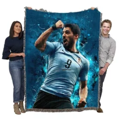 Luis Suarez Premier League Golden Boot Player Woven Blanket