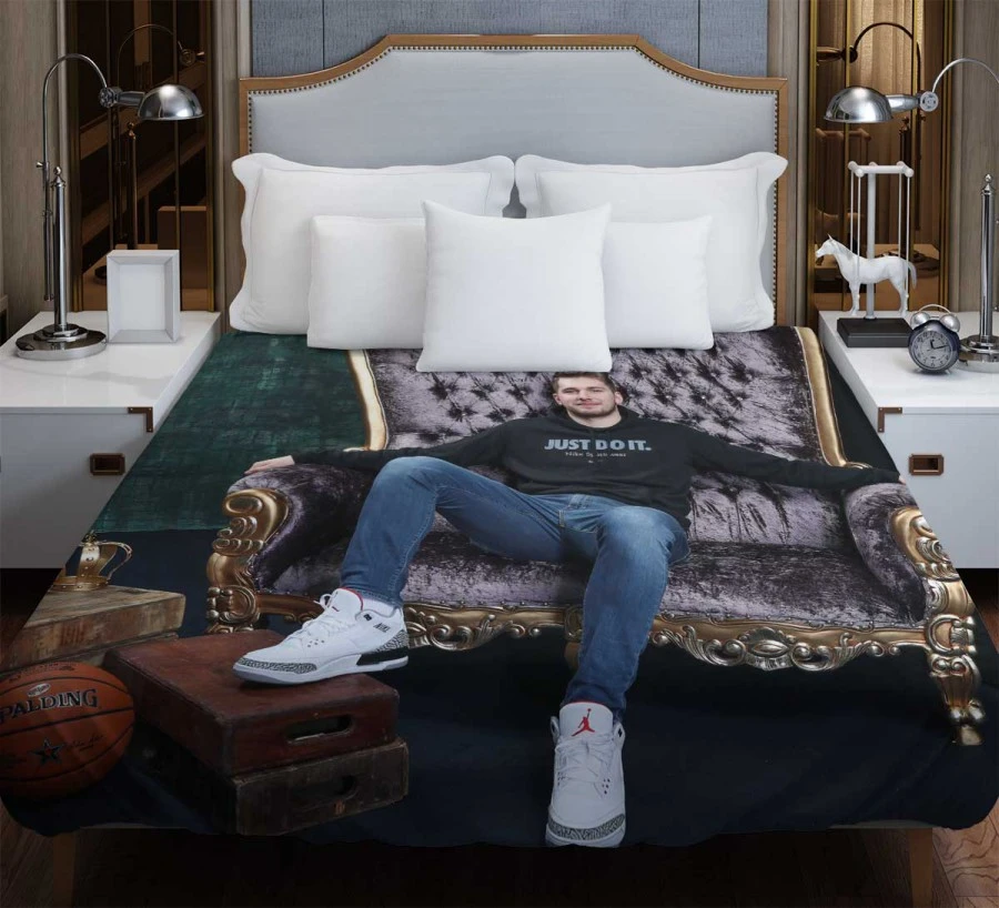 Luka Doncic Professional NBA Basketball Player Duvet Cover