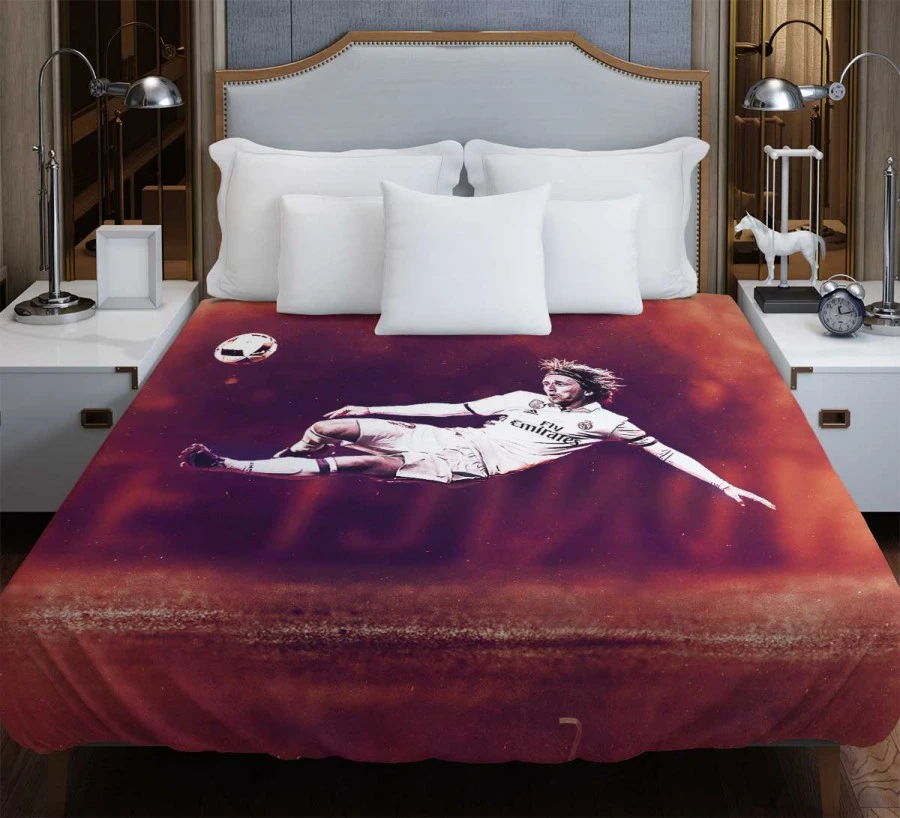 Luka Modric Classic Football Player Duvet Cover