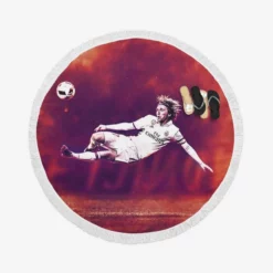 Luka Modric Classic Football Player Round Beach Towel