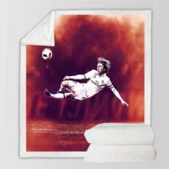 Luka Modric Classic Football Player Sherpa Fleece Blanket