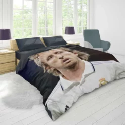 Luka Modric Competitive Real Madrid Player Duvet Cover 1