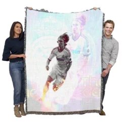 Luka Modric Croatian professional football Player Woven Blanket