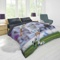 Luka Modric Exciting Croatian Football Player Duvet Cover 1