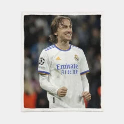 Luka Modric Official Croatian Player Sherpa Fleece Blanket 1