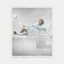 Luka Modric Popular Soccer Player Sherpa Fleece Blanket 1