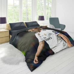 Luka Modric Powerful Football Player Duvet Cover 1