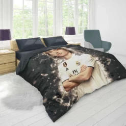 Luka Modric  Real Madrid Soccer Player Duvet Cover 1