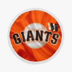 MLB Baseball Club San Francisco Giants Round Beach Towel