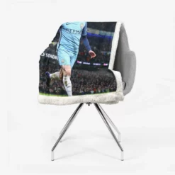 Manchester City Football Player Kevin De Bruyne Sherpa Fleece Blanket 2