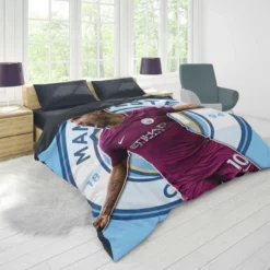 Manchester City  Sergio Aguero Duvet Cover 1