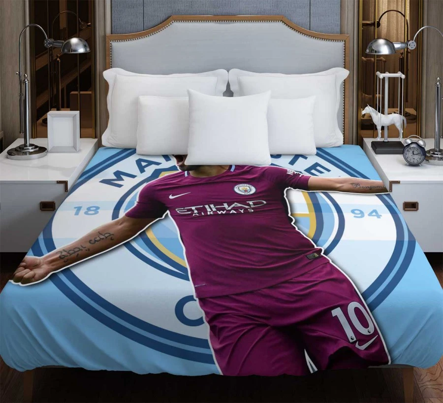 Manchester City  Sergio Aguero Duvet Cover