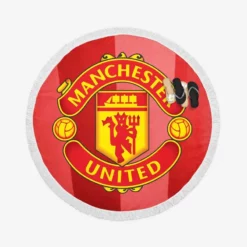 Manchester United FC Premier League Football Club Round Beach Towel