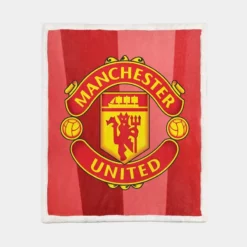 Manchester United FC Premier League Football Club Sherpa Fleece Blanket 1