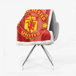 Manchester United FC Premier League Football Club Sherpa Fleece Blanket 2