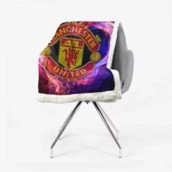 Manchester United FC Premier League UK Football Club Sherpa Fleece Blanket 2