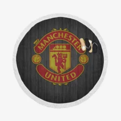 Manchester United FC Sensational Soccer Club Round Beach Towel