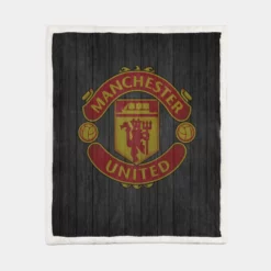 Manchester United FC Sensational Soccer Club Sherpa Fleece Blanket 1