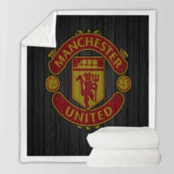 Manchester United FC Sensational Soccer Club Sherpa Fleece Blanket