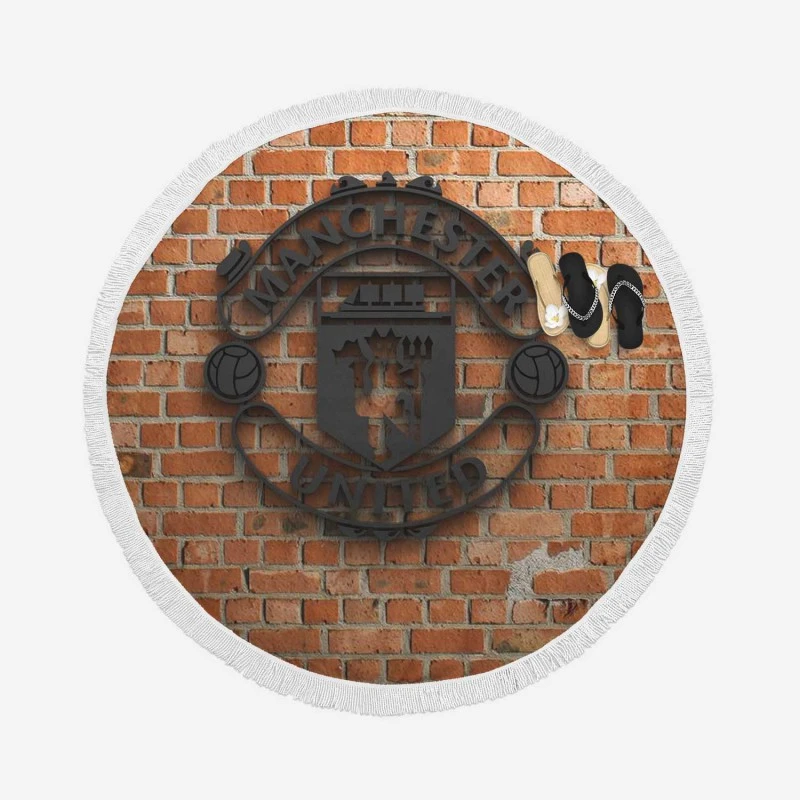 Manchester United FC Ultimate Football Club Round Beach Towel