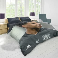 Manchester United Footballer Marcus Rashford Duvet Cover 1