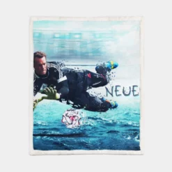 Manuel Neuer Excellent German Soccer Player Sherpa Fleece Blanket 1