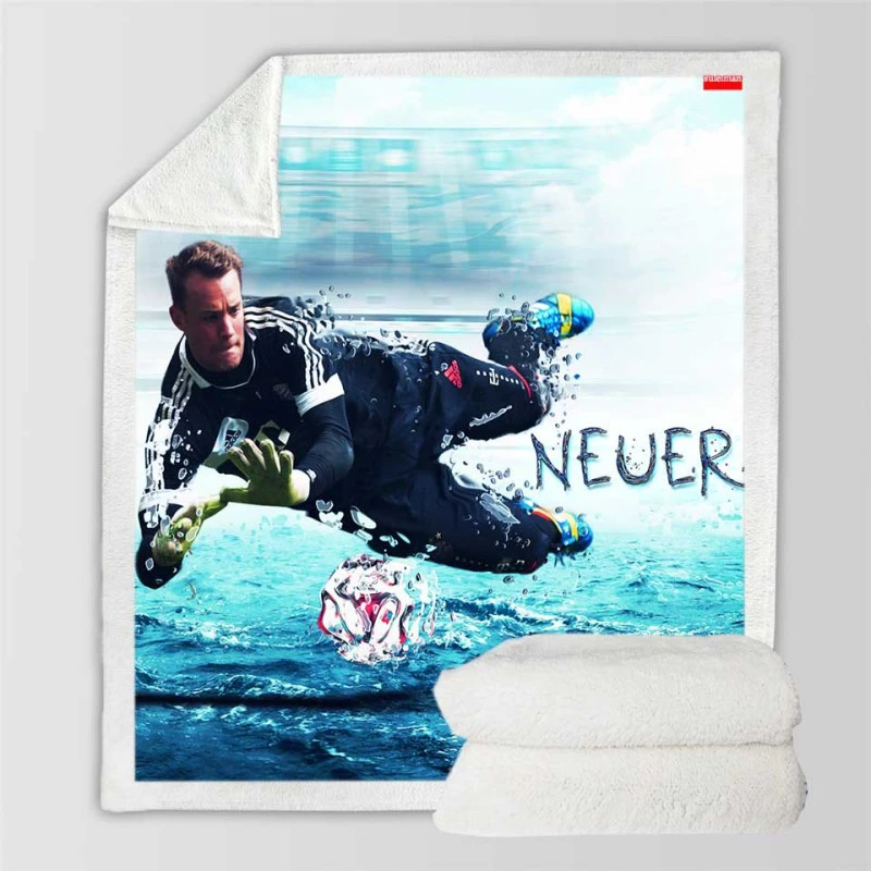 Manuel Neuer Excellent German Soccer Player Sherpa Fleece Blanket