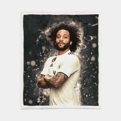 Marcelo  Copa del Rey Real Madrid Sherpa Fleece Blanket 1