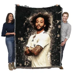 Marcelo  Copa del Rey Real Madrid Woven Blanket