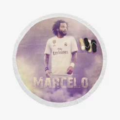 Marcelo Vieira Brazil Sports Player Round Beach Towel