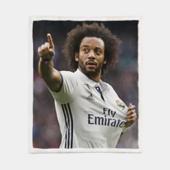 Marcelo Vieira European Cup Football Player Sherpa Fleece Blanket 1