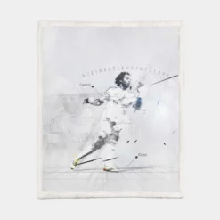 Marcelo Vieira Rapid Football Player Sherpa Fleece Blanket 1